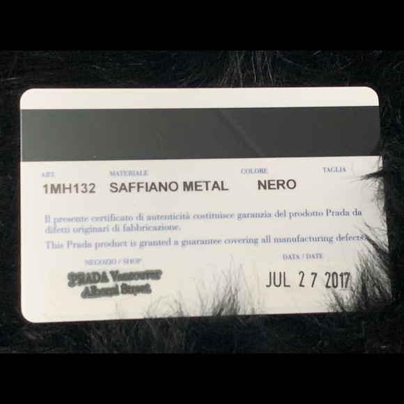 SOLD Prada Authenticate Saffiano Wallet on Chain - Picture 3 of 8